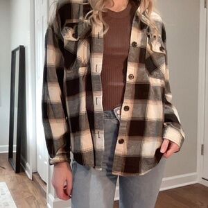 forever 21 relaxed flannel